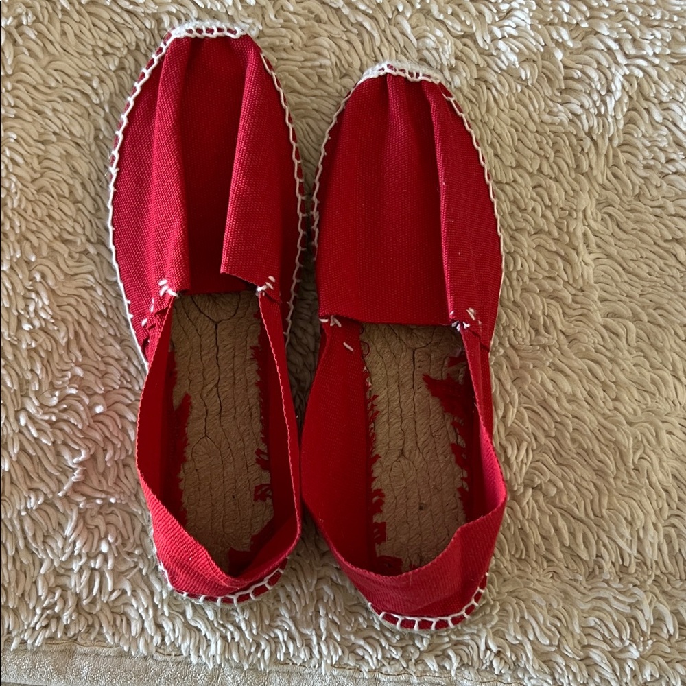 Cousu Main Red Espadrilles